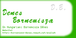 denes bornemisza business card