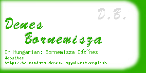 denes bornemisza business card